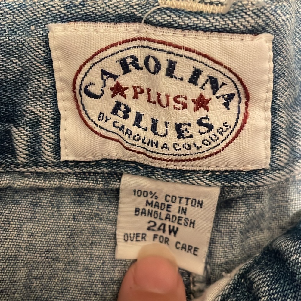 Carolina Blues Plus Denim Skirt no split